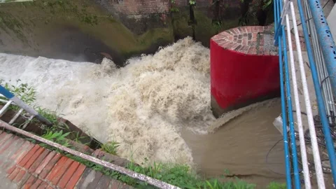 The Water Flowing Beyond Control Stock Footage 326285737