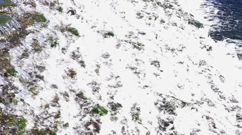 Water flowing cascade Stock Footage 68699322