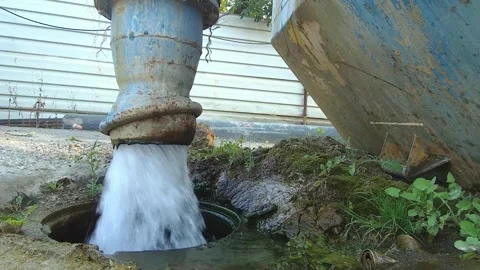 Water flowing to the channel Stock Footage 269506974