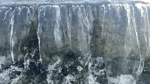 Water flowing from the dam Stock Footage 166166236