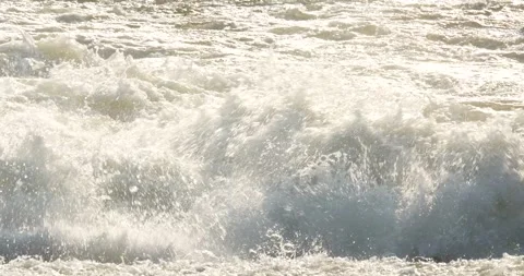 Water flowing from dam gate. Stock Footage 273587000