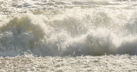 Water flowing from dam gate. Stock Footage 273587001