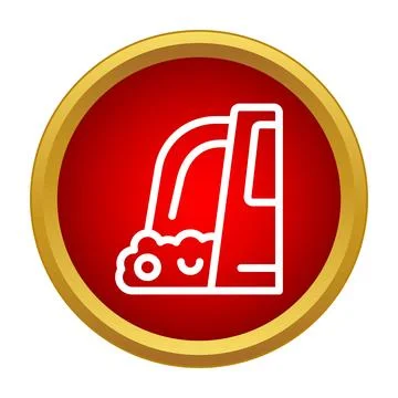 Water flowing from a dam or waterfall icon Stock Illustration