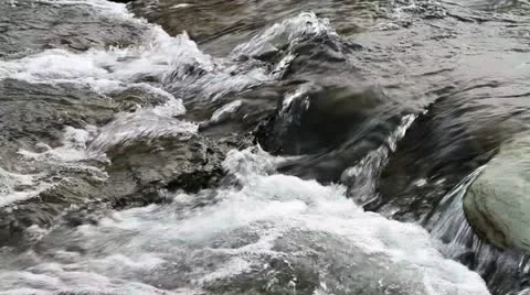 Water Flowing Down a River (12 of 24) Stock Footage 21852862