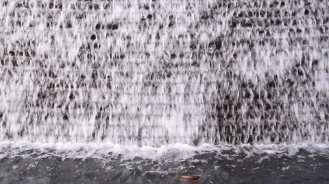 Water flowing down the steps. Stock Footage 55121231