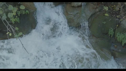 Water Flowing Down Stream (Hermon Stream Nature Reserve) Stock Footage 270174999