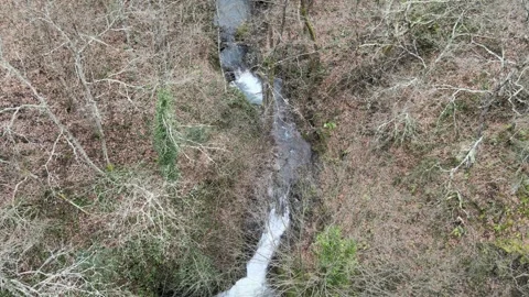 Water flowing drone Stock-Footage 263919878