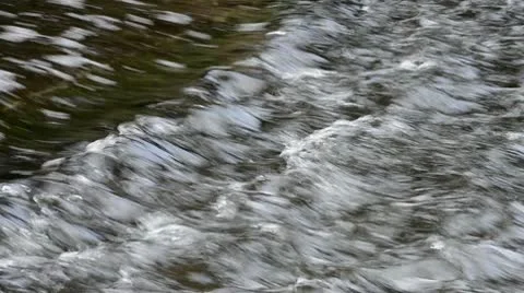 Water flowing fast in a river Stock Footage 10300687