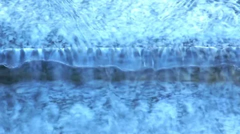 Water flowing on granite Stock Footage 11216649