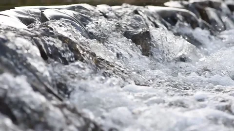 Water flowing in the mountains Stock Footage 128453128