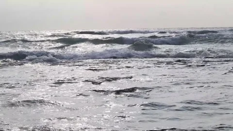 Water flowing into the ocean Video stock 310298829