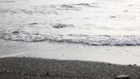 Water flowing into the ocean 스톡 동영상 310298831