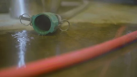 Water flowing out of a pipe Stock Footage 87801748