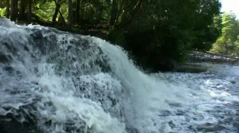Water Flowing over Rocks Stock Footage 21303023