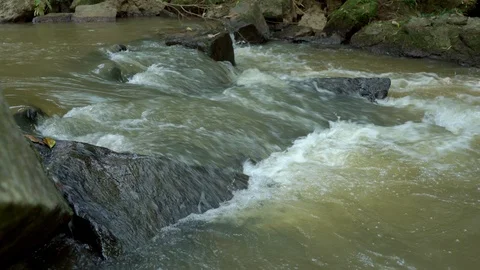 Water flowing over rocks. Video stock 119514926
