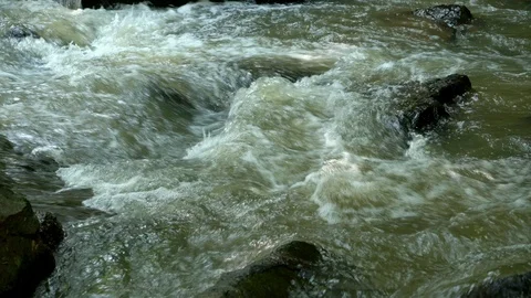 Water flowing over rocks. Stock Footage 119515201