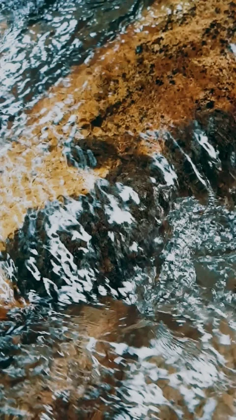 Water flowing over rocks Stock Footage 246131867