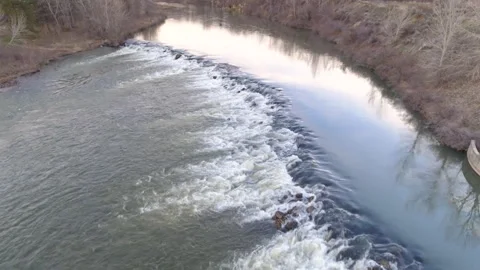 Water flowing over rocks Stock Footage 278955369