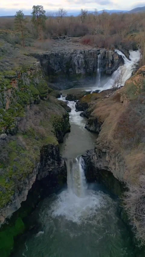 Water flowing over rocks in forest Stock Footage 274040767