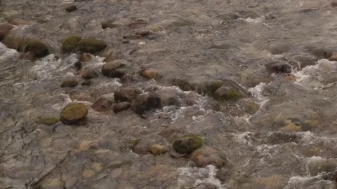 Water flowing over rocks in a stream 03 스톡 동영상 83098514