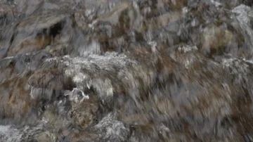 Water flowing over rocks in stream 4K Video stock 85538799