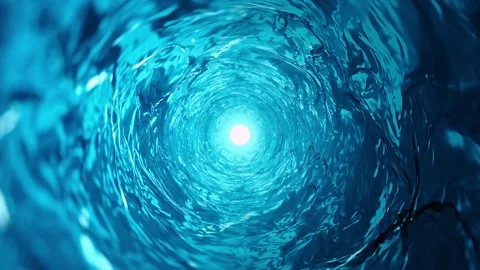 Water Flowing Patterns Tunnel Looping Animation Stock Footage 337421753
