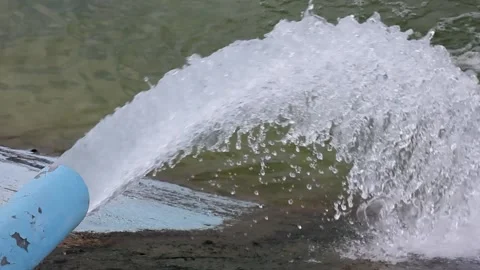 Water flowing from pipe. 스톡 동영상 160969439