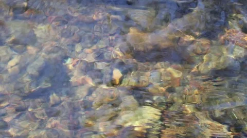 Water flowing in the river, Finland Stock Footage 108649249