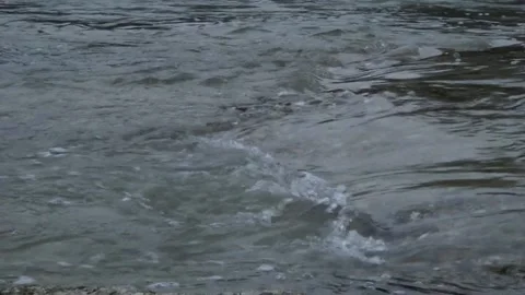 Water flowing in the river. Video stock 153278052