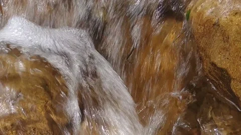 Water flowing from a river Stock Footage