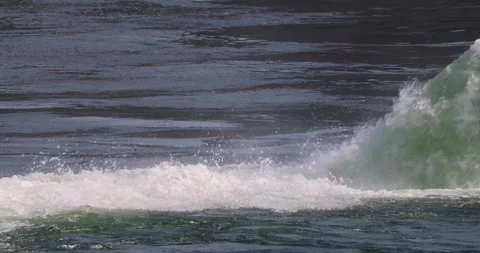 Water flowing on a river 스톡 동영상 249890187