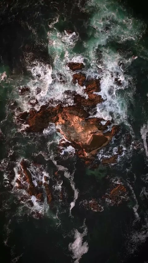 Water flowing into the river Stock Footage 269029963