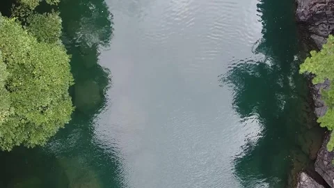 Water flowing into the river Stock Footage 310345194