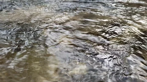 Water flowing into the river Stock Footage 323216513