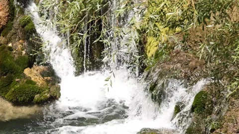 Water flowing into the river (slow motion) Video stock 294065860