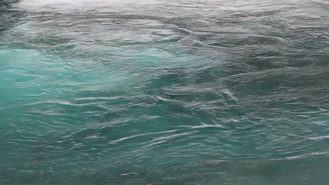 Water flowing in the river in spring Stock Footage 77259957