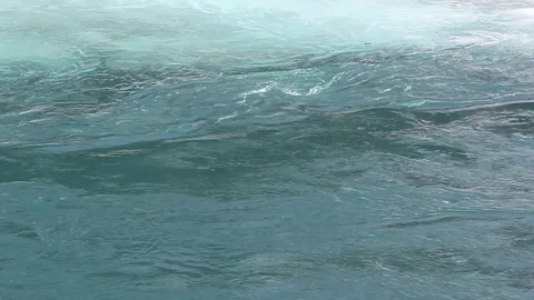 Water flowing in the river in spring Stock Footage 77259998