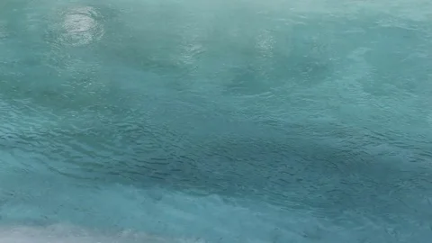 Water flowing in the river in spring Stock Footage 77260254