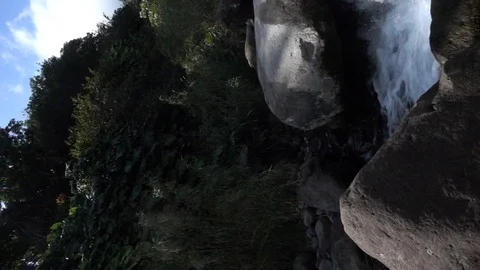 Water Flowing Sideways Stock Footage 105142944