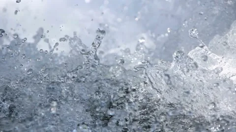 Water flowing in a spring Stock-Footage 55879522