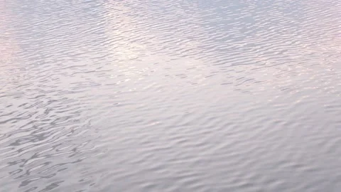 Water flowing at sunset Video stock 134465092