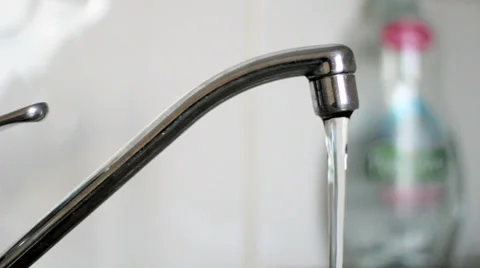 Water flowing from the tap Stock Footage 34203204