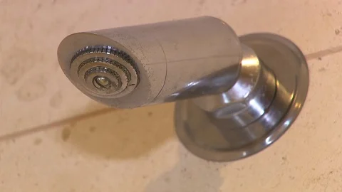 Water flowing from a tap Stock Footage 72108964