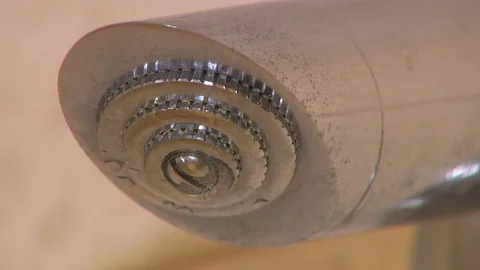 Water flowing from a tap Stock Footage 72109063