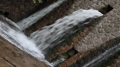 Water flowing through hydroelectric power plant Video stock 44120692