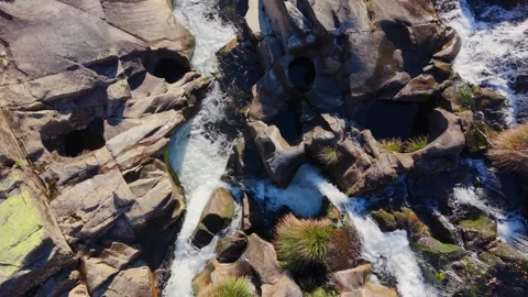 Water Flowing Through The Rocky River Stock Footage 320062965