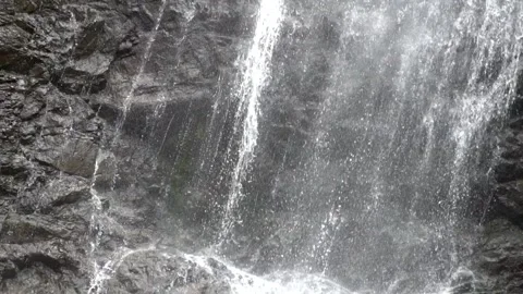 Water flowing from a waterfall Stock Footage 219510472
