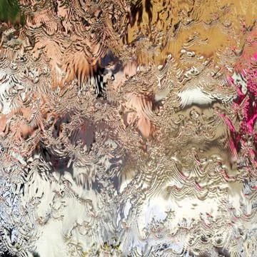Water flows along the wall of the mirror, vertical abstract background, shiny Stock Photos