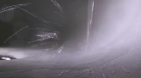 Water flows in the bathroom Stock Footage 60380347