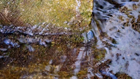 Water flows from the cracks of the pipe2 Stock Footage 104203882